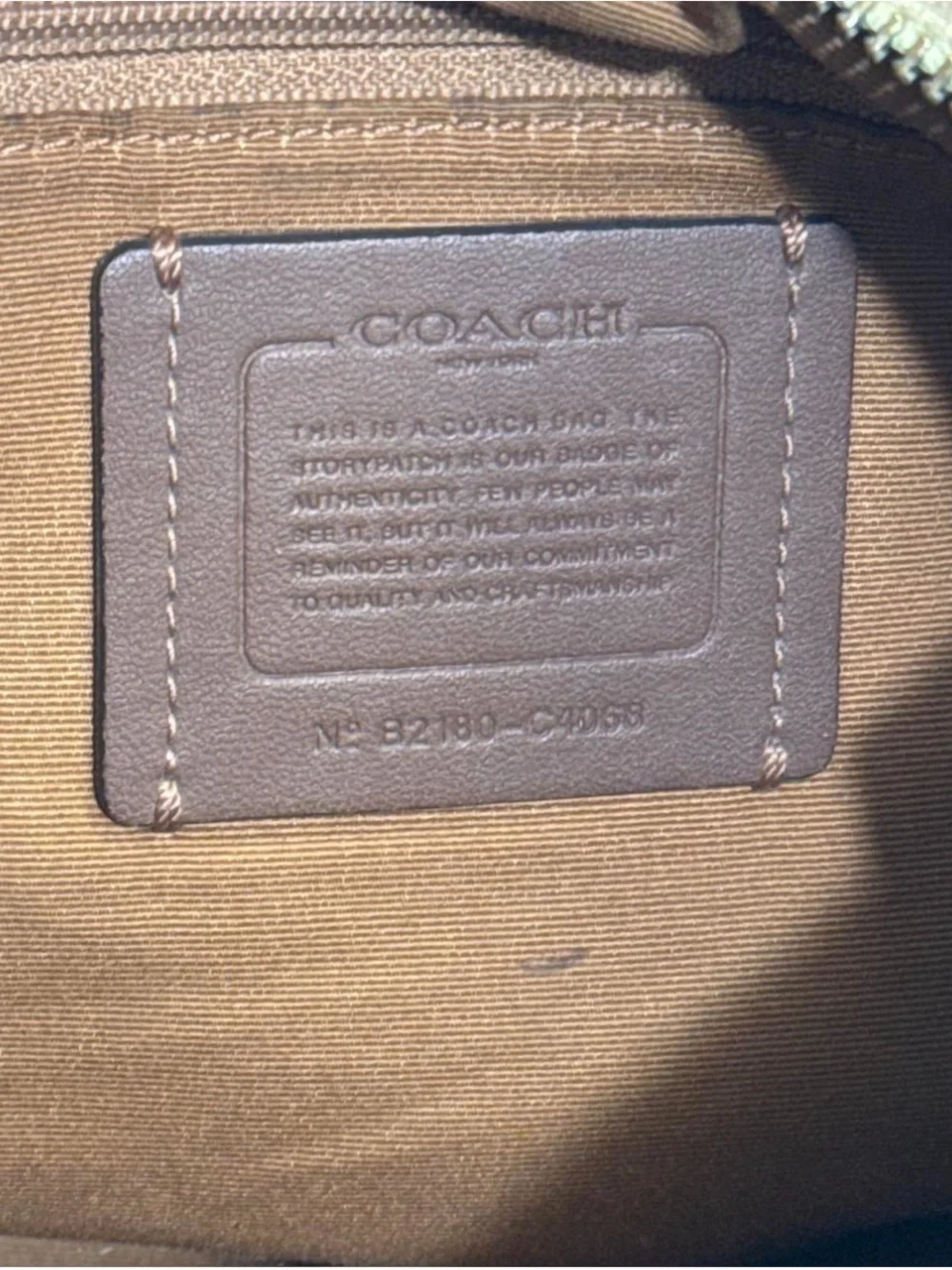 Coach Pebbled Leather Hobo Bag in Tan Beige